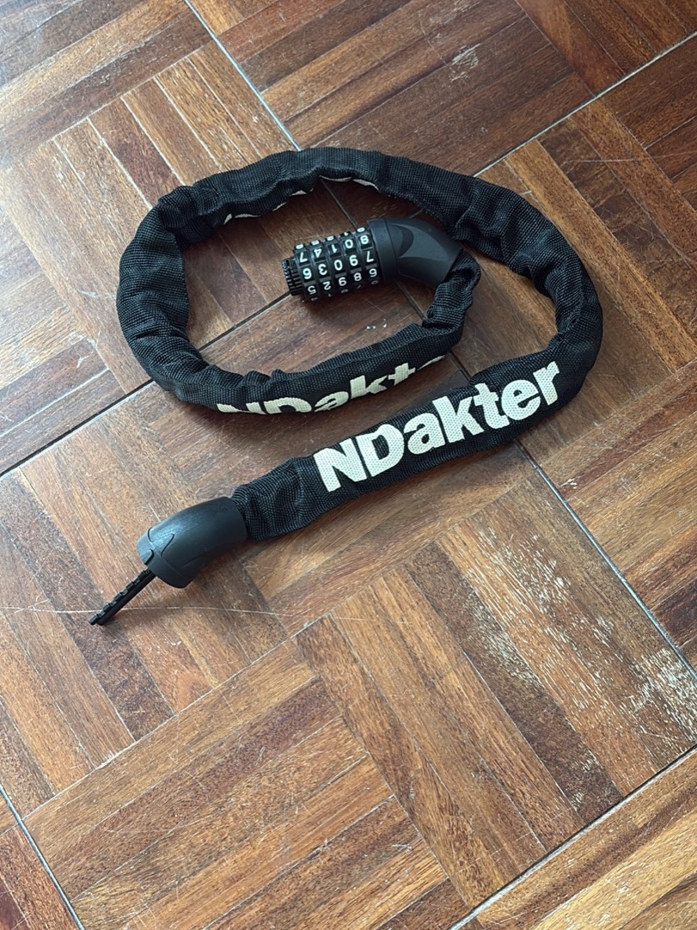 Black Combination Cable Lock for Bicycle